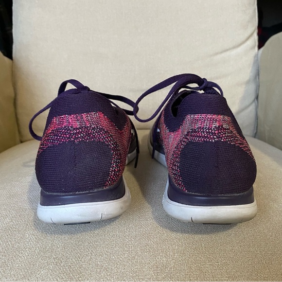 Nike Free 4.0 Flyknit Women’s Athletic Sneaker, Running Shoe, Sz 7.5 Purple Pink - Picture 5 of 8